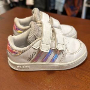 Girls Toddler Adidas sneakers; size 6